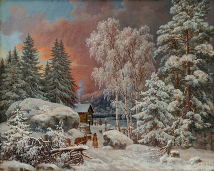 Magnus von Wright, Talvimaisema Savossa 1860, Joensuun taidemuseo